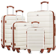 Suitour Luggage 3 Piece Sets Hard Shell Luggage Set with Spinner Wheels, TSA Lock, 20 24 28 inch Travel Suitcase Sets, Cerulean Blue