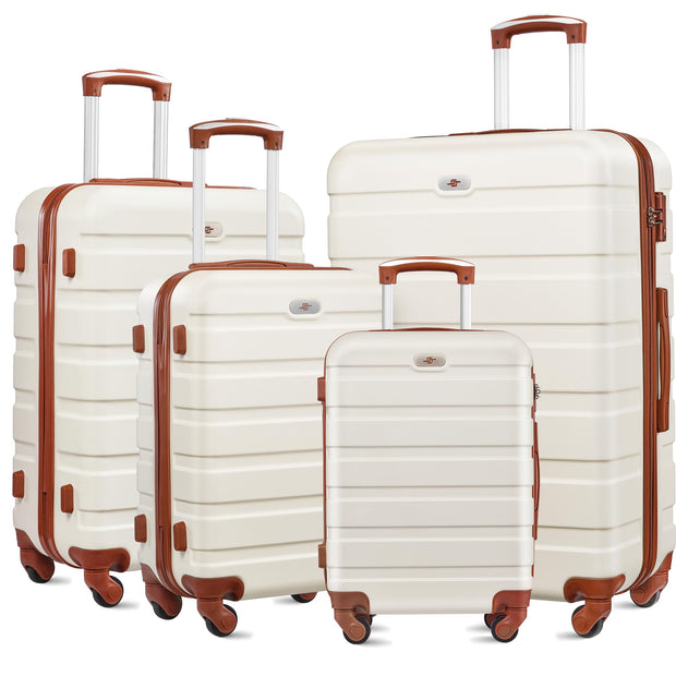 Suitour Luggage 3 Piece Sets Hard Shell Luggage Set with Spinner Wheels, TSA Lock, 20 24 28 inch Travel Suitcase Sets, Cerulean Blue