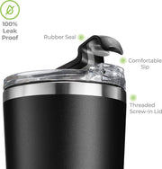 SIPX™ Triple-Insulated Tumblers - 22oz. Premium Modern Tumbler With Lid, insulated Cup Keeps Hot For 6 Hours, Stainless Steel Tumbler Made Of Sustainable Material, Coffee Travel Mug For Home & Office