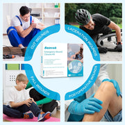 Sutures Butterfly Bandaids - 4 Pcs Laceration Closure Kit - Surgical Laceration Repair Without Sew - Quick Clot -Emergency Wound Closures Device (PU)