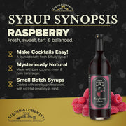 Liquid Alchemist Raspberry Syrup for Drinks - Real Ingredients Make our Raspberry Puree for Drinks the Perfect Drink Mixer - Our Cocktail Syrup is Non-GMO & Vegan (25.4 oz)
