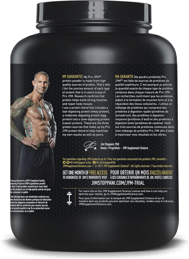 Pro JYM Tahitian Vanilla Protein Powder - Whey Protein Isolates, Casein, & Milk Protein, Lean Muscle Building for Men & Women, JYM Supplement Science, 45 Servings