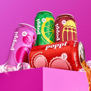 Poppi Sparkling Prebiotic Soda Beverage with Apple Cider Vinegar, Seltzer Water and Fruit Juice, The Classics Variety Pack, 12 Fl Oz, Pack of 12, Packaging May Vary