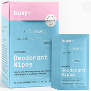 Refresh Line Deodorant Wipes - 15ct Deodorant for Women with Zinc, Probiotics & Prebiotics - Individually Wrapped - Sweat Wipes to Naturally Cleanse Skin & Remove Sweat & Odor