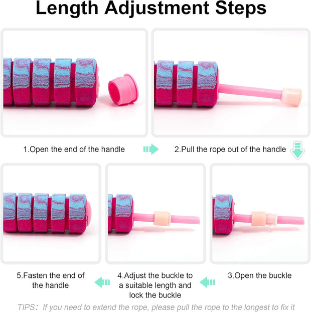 Jump Rope, Weighted Ropeless Skipping Rope for Fitness, Tangle-Free Rapid Speed Cordless Jump Rope Workout for Men, Women, Children…