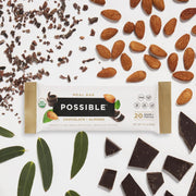 POSSIBLE Meal Bar - High Protein Energy Bars with 20g of Organic Plant-Based Protein - Vegan, Gluten-Free, Non-Dairy - USDA Organic - Clean Label - 1 Box, 10 Bars - Chocolate Almond