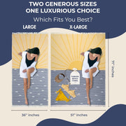 Turkish Beach Towel - Large 36 x 71 | Quick Dry Beach Towel is Essential for Enjoying A Day at The Beach | Sand Free Beach Towels for Clean and Comfortable Experience (Sunset, Large)