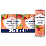 Sanpellegrino Zero Grams Added Sugar Pomegranate & Orange Italian Sparkling Drink, 24 Pack Of 11.15 Fl Oz Cans, Sanpellegrino Italian Sparkling Drinks, Low-Calorie Fruit Juice Beverages