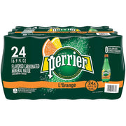 Perrier L'Orange Flavored Carbonated Mineral Water (Lemon Orange Flavor), Plastic Bottles, 16.9 Fl Oz (Pack of 24)