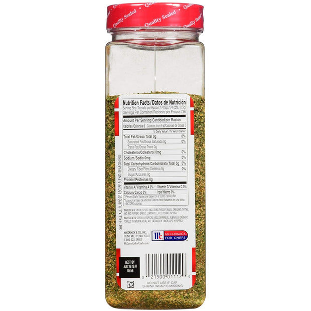 Lawry's Salt Free Mexican Seasoning, 20.75 oz - One 20.75 Ounce Container of Mexican Spice Blend, Perfect for Fajitas, Ground Meats, Rice Bowls, Vegetables and Reduced Sodium Diets