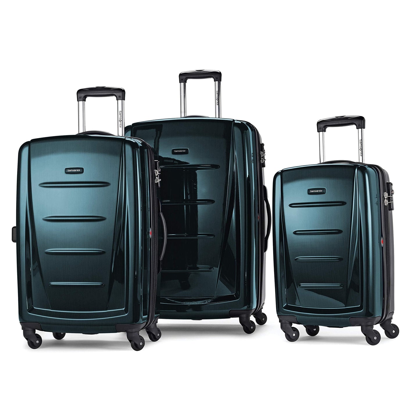 Samsonite Winfield 2 Hardside Expandable Luggage with Spinner Wheels, Burgundy, Checked-Medium 24-Inch