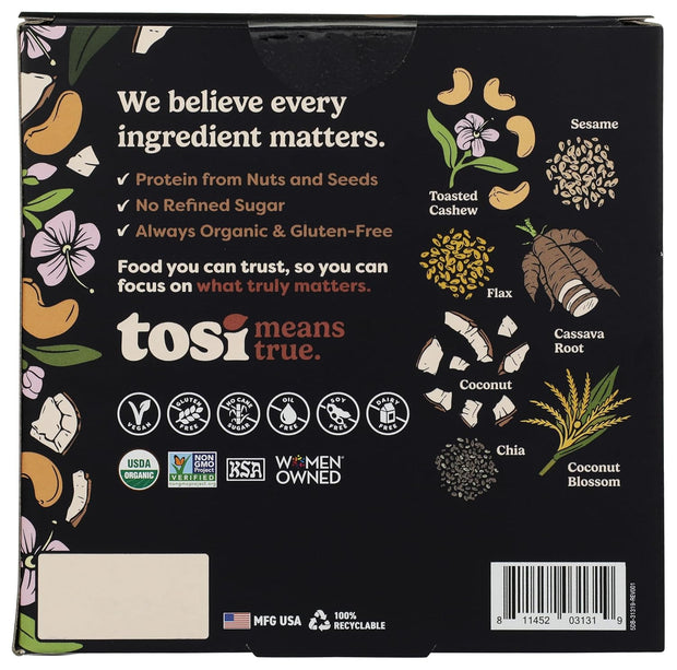 TOSI Organic Coconut Cashew Superbites, 4 OZ