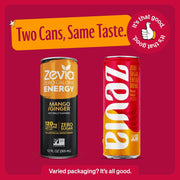 Zevia, Drink Energy Mango Ginger, 12 Fl Oz