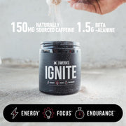 Xwerks Ignite Watermelon Pre Workout Powder, Natural Keto Pre Workout for Women and Men with Explosive Energy, Gluten Free Blend for Endurance and Stamina, 150mg Caffeine, 30 Servings