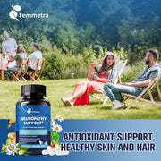 Nerve & Peripheral Neuropathy Support Supplement with 1200mg R-Alpha Lipoic Acid L-Carnitine Vitamin B12 B1 B6 D3 E Folate Lions Mane NAC Magnesium Turmeric - Liver Detox, Antioxidant & Mental Support