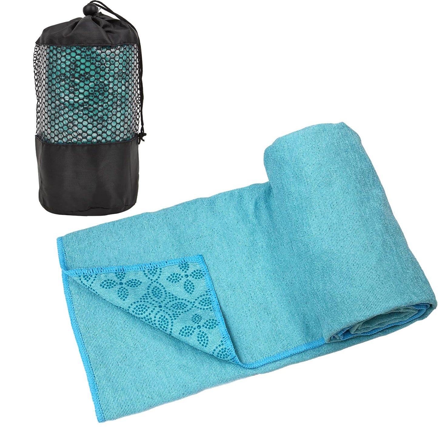 Yoga Towels, Non Slip Hot Yoga Mat Towel with Grip Dots,Super-Absorbent Soft Microfiber Yoga Blanket for Pilates, Fitness and Workout 72inch x 24inch
