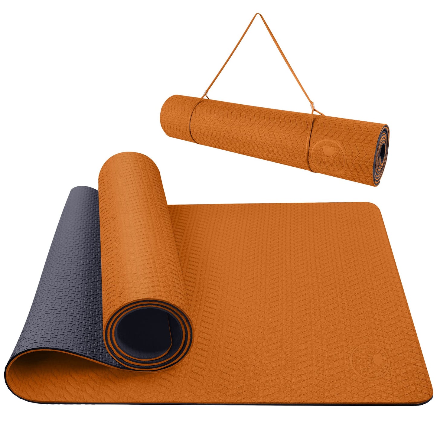 IUGA Yoga Mat Non Slip Anti-tear Pilates Mat Eco Friendly Hot Yoga Mats Thick for Workout & Exercise(72"x 24"x 6mm)