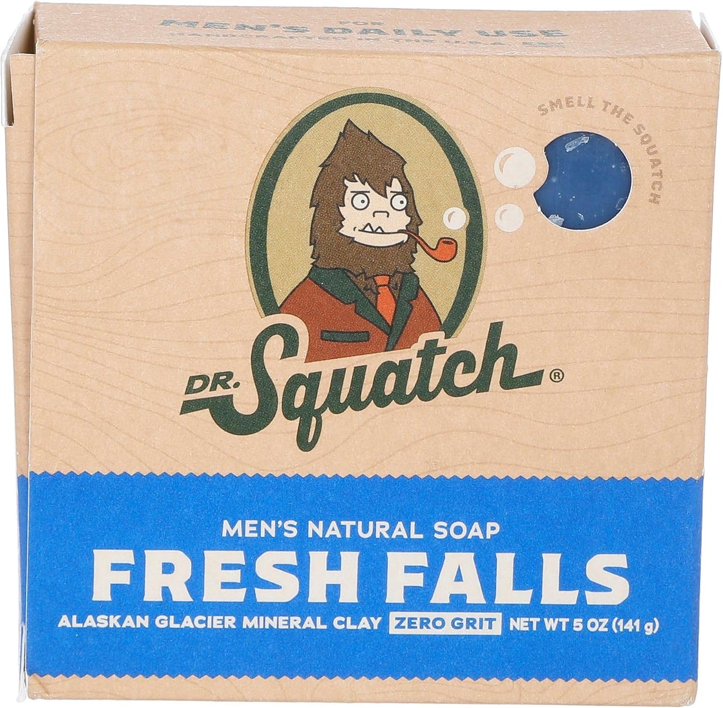 Dr. Squatch All Natural Bar Soap for Men with Zero Grit, Fresh Falls
