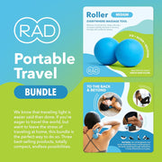 RAD All-in Kit – Foam Roller Set for Whole Body Massage & Myofascial Release – 7-in-1 Kit with Roller Stick, Yoga Block, Massage Balls – Muscle Recovery Tools for Mobility & Flexibility