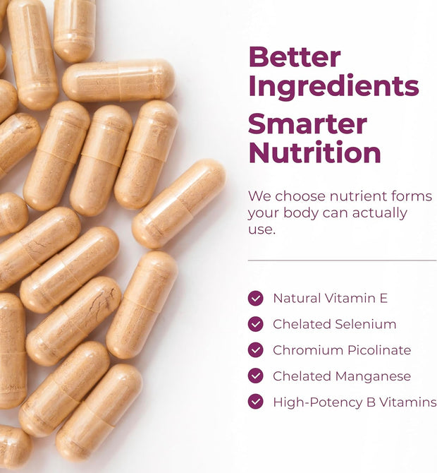 Multivitamin for Women – Essential Womens Multivitamins & Multiminerals 60 Capsules with Vitamin B12, A, D, C, Zinc, Magnesium & More for Total Body Wellness – 20+ Key Nutrients & Vitamins for Women