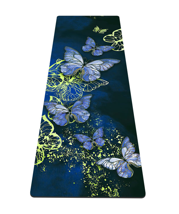 nuveti Yoga Mat Print Extra Thick TPE Non Slip Fitness Exercise Mat with Carrying Bag,72"x24" Extra Thick 6MM Exercise & Workout Mat for Yoga, Pilates Fitness and Floor Exercises