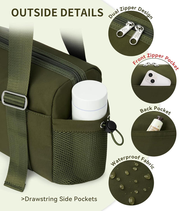 WLLWOO Small Gym Bag for Women with Wet Pocket, Mini Travel Duffle Tote Bag, Lightweight Workout Sports Bag for Dance Yoga Weekends