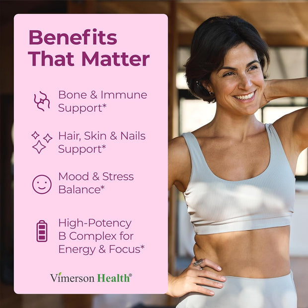 Multivitamin for Women – Essential Womens Multivitamins & Multiminerals 60 Capsules with Vitamin B12, A, D, C, Zinc, Magnesium & More for Total Body Wellness – 20+ Key Nutrients & Vitamins for Women