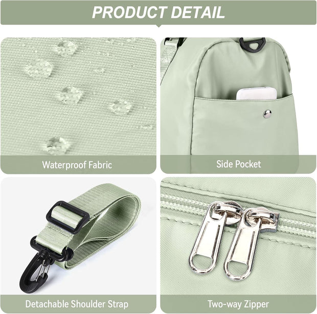 Weekender Duffel Bags for Women Men, Travel Totes Bag for Airplane, Cute Sports Gym Dance Overnight Luggage Bag with Wet Pocket Shoe Compartment, Carry On Hospital Bag for Labor and Delivery