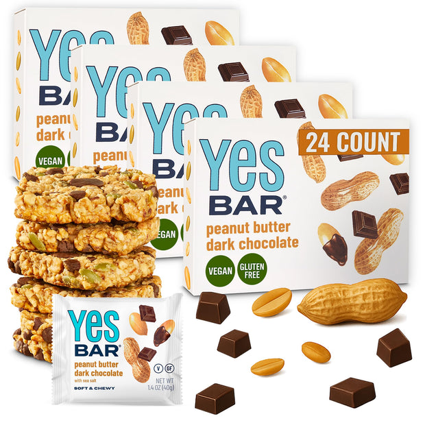 YES Bar – Black Sesame Sea Salt – Plant Based Protein, Decadent Snack Bar – Vegan, Paleo, Gluten Free, Dairy Free, Low Sugar, Healthy Snack, Breakfast, Low Carb, Keto Friendly (Pack of 6)