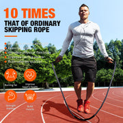 Jump Rope, Weighted Jump Rope for Fitness, Heavy Skipping Ropes for Men Women Kids, Home Gym Workout Equipment Set, Suitable for Boxing, Cardio, Training Muscles, Full Body Exercise Weight Loss at Home