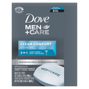 DOVE MEN + CARE Body and Face Bar Bars To Clean and Hydrate Skin Body and Facial Cleanser More Moisturizing Than Bar Soap 8 Count(Pack of 9)