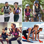 Sportneer Adjustable Weighted Vest Weights: 2-18 lbs/2-40 lbs Washable Weight Vest 16 In 1 Fast Adjust Rucking Vest for Women and Men Home Gym Workout Fitness Strength Training Vests