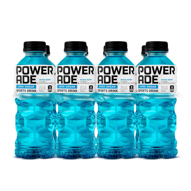 POWERADE ZERO Mixed Berry, 20 fl oz, 8 Pack