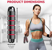 Jump Rope – Speed Jump Rope with Ball Bearings and Adjustable Cable – Jumping Cable for Men, Women, Kids – Ideal for Box, Sports, Cardio, Training – Tangle-Free Jumping and Memory Foam Handle