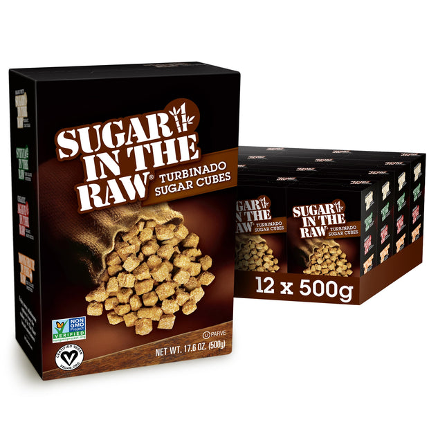 Sugar In The Raw Turbinado Cane Sugar Packets, 200 Ct Box, 1 Pack, Pure, All-Natural Turbinado Sugar, Non-GMO Project Verified, Kosher, Vegan and Gluten Free