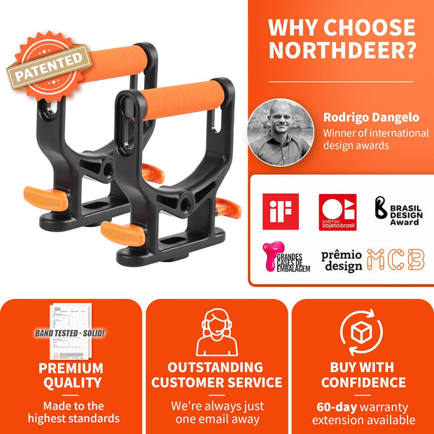 [2025 New] Northdeer Resistance Band with Patented Adjustable Handles, Exercise Band, Adjust Resistance Levels Instantly by Changing Band Length for Home Gym Yoga Pilates Full Body for Men Women