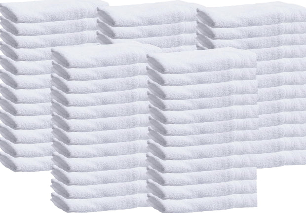 Towels N More 6 Pack 22"X44" Small Light Weight Gym Towels or Can be Used as Quick Dry Bath Towel or Salon Towel, 100% Ring Spun Cotton Loops Sweat Towels Women's Hair Dry Towel