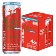 Red Bull Amber Edition Sugar Free Energy Drink, Strawberry Apricot, with 80mg Caffeine plus Taurine & B Vitamins, 8.4 Fl Oz, 6 Packs of 4 Cans (Pack of 24)
