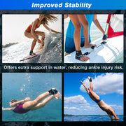 Nvorliy AquaSkin Pro Ankle Brace, Quick-Dry & Chlorine-Resistant Ankle Sleeve for Swimming, Surfing, Diving, Paddle Boarding & Aquatic Recovery–Ultra-Thin Support for Men & Women (Right, L)
