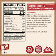 Kodiak Cakes Granola Pouch, Cookie Butter, High Protein, 100% Whole Grains (Pack of 5 pouches)