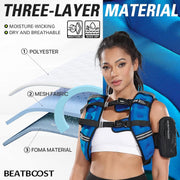 Weighted Vest Woman 5 12 15 20 25 30 lb Weight Vest with Ironsand for Walking Strength Training Running Workout