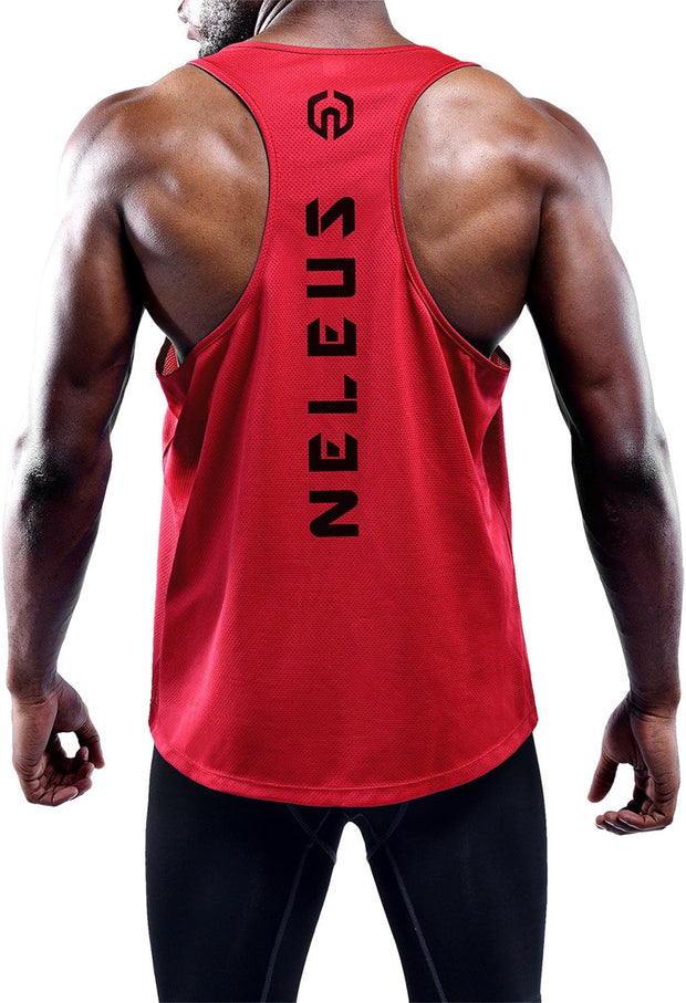 NELEUS Men's 3 Pack Dry Fit Y-Back Muscle Tank Top