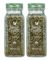 Simply Organic Pure Egyptian Basil Leaf, 0.54 Ounce Bottle, Cut and Sifted, Herbaceous and Aromatic, Popular on Pizza, Kosher