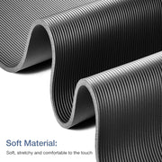 Thick Yoga Mat Non Slip, Large Size 72" L x 32" W x 0.6" TH, Premium Exercise & Fitness Mat with Carrying Strap and Bag, Workout Mats for Home