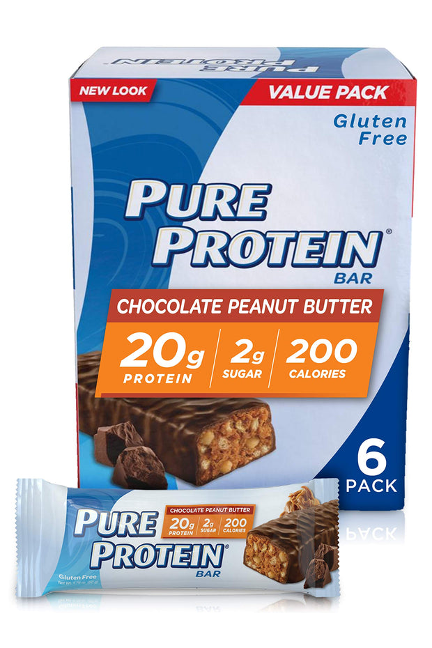 Pure Protein Galactic Brownie Bars - 12 Count Box | 20g High Protein, Gluten-Free, On-the-Go Snack | Ideal Pre & Post-Workout Fuel | Low Sugar, Great Taste!