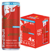 Red Bull Energy Drink Sugar Free Variety Pack, Red, Amber, and Sea Blue, with 80mg Caffeine, Taurine & B Vitamins, 8.4 fl. oz, Pack of 12 Cans