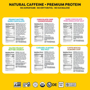 Quantum Energy Square: Energy Bar with Caffeine & 10g Protein. Delicious Healthy Snack On The Go. (Vegan, Gluten-free, Soy-free, Dairy-free) (Variety 12-Pack)