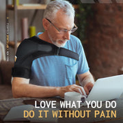 Shoulder Brace - Support & Injury Prevention Brace- Joint Pain Releaser- Shoulder Compression Wrap Strap - Adjustable Injury Accessories for Shoulders - Premium Quality Strap by FIGHTECH (Pink, L-XL)