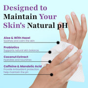 Zero Trace Travel Deodorant Wipes - 60 Count- 24 Hour Odor Control - Aluminum Free Hypoallergenic Mini Deodorant For Women and Men - Individually Wrapped Underarm & Body Wipes- Nature Bliss Trio