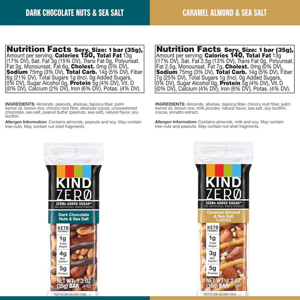 KIND Protein MAX and ZEROg Added Sugar Bundle Pack, High Protein Bars, Keto Snacks, (6) Protein MAX (6) Zero Added Sugar Bars, 4 Flavors, 12 Count Pack